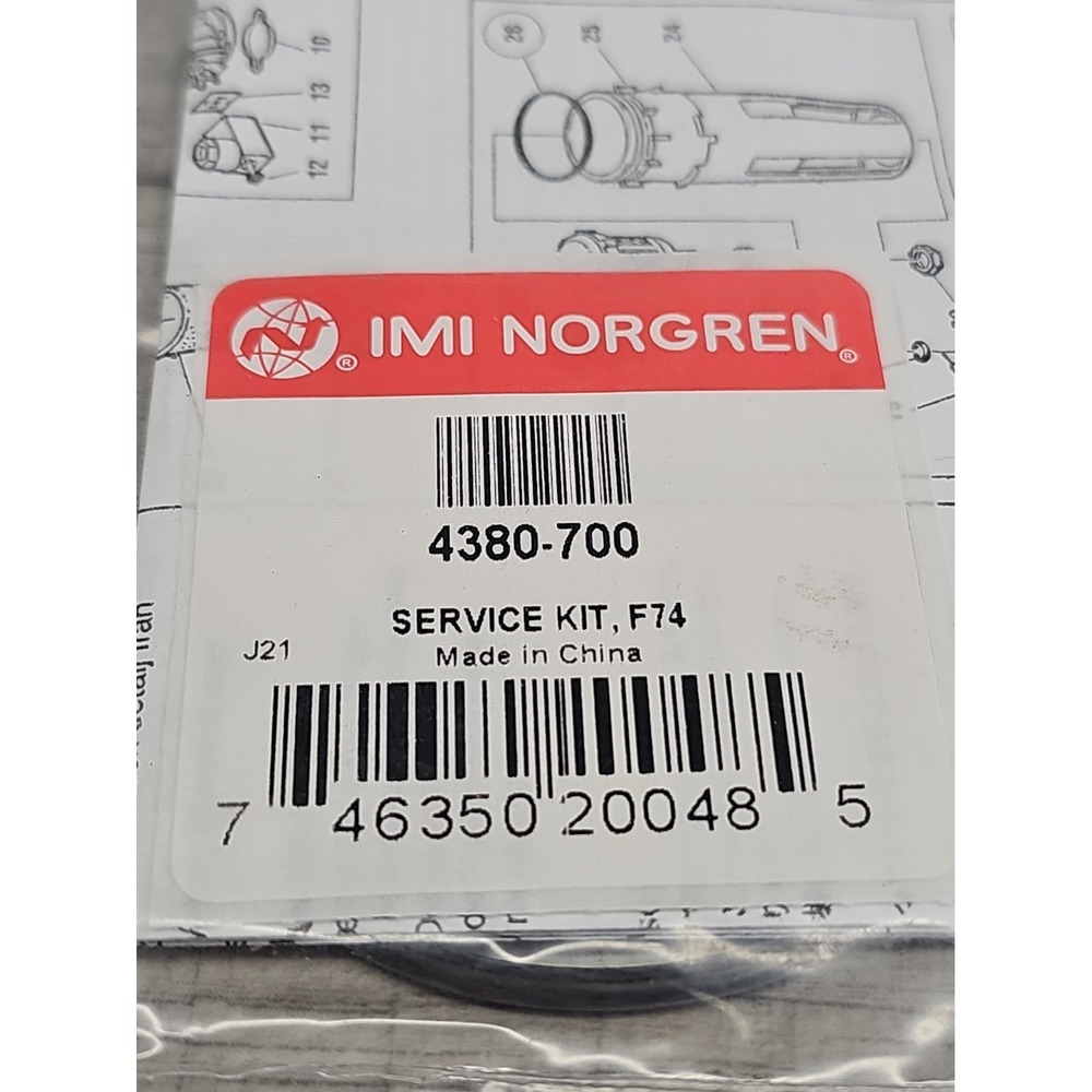 1PC NORGREN INC 4380-700 Repair Kit For F74 Series (Seal & Gasket) New Old Stock